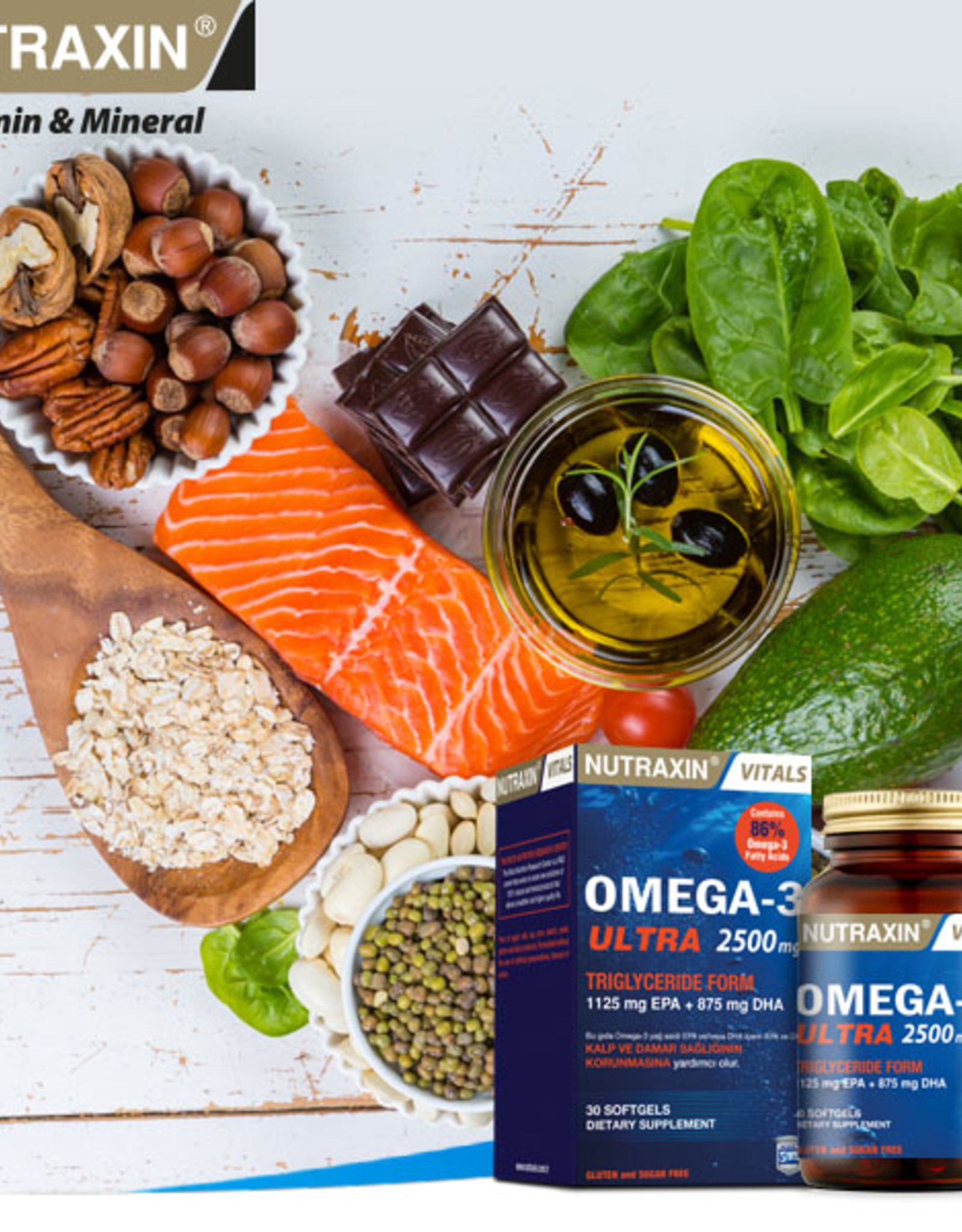 Nutraxin Omega3 Ultra 2500 mg 30 softgels Herbal Drogist