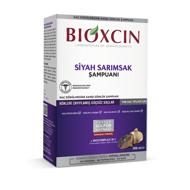 Bioxcin Siyah Sarımsak Şampuan 300 ml (saç dökülmesine karşı şampuan)