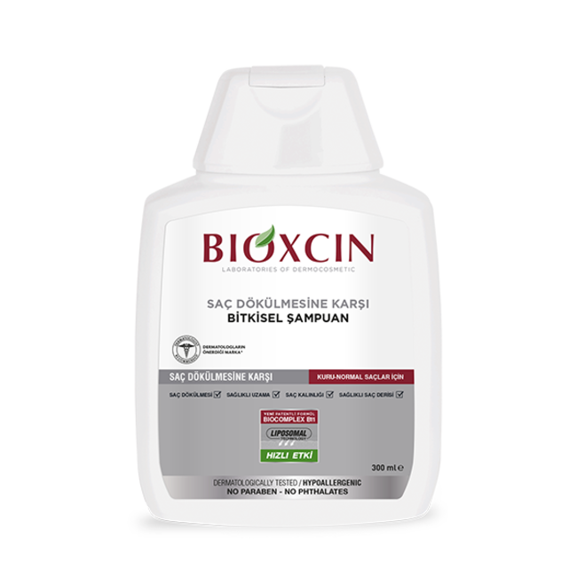 Bioxcin Klasik Dökülme Karşıtı Şampuan 300 ml | Kuru & Normal Saçlar | Patentli BioComplex B11