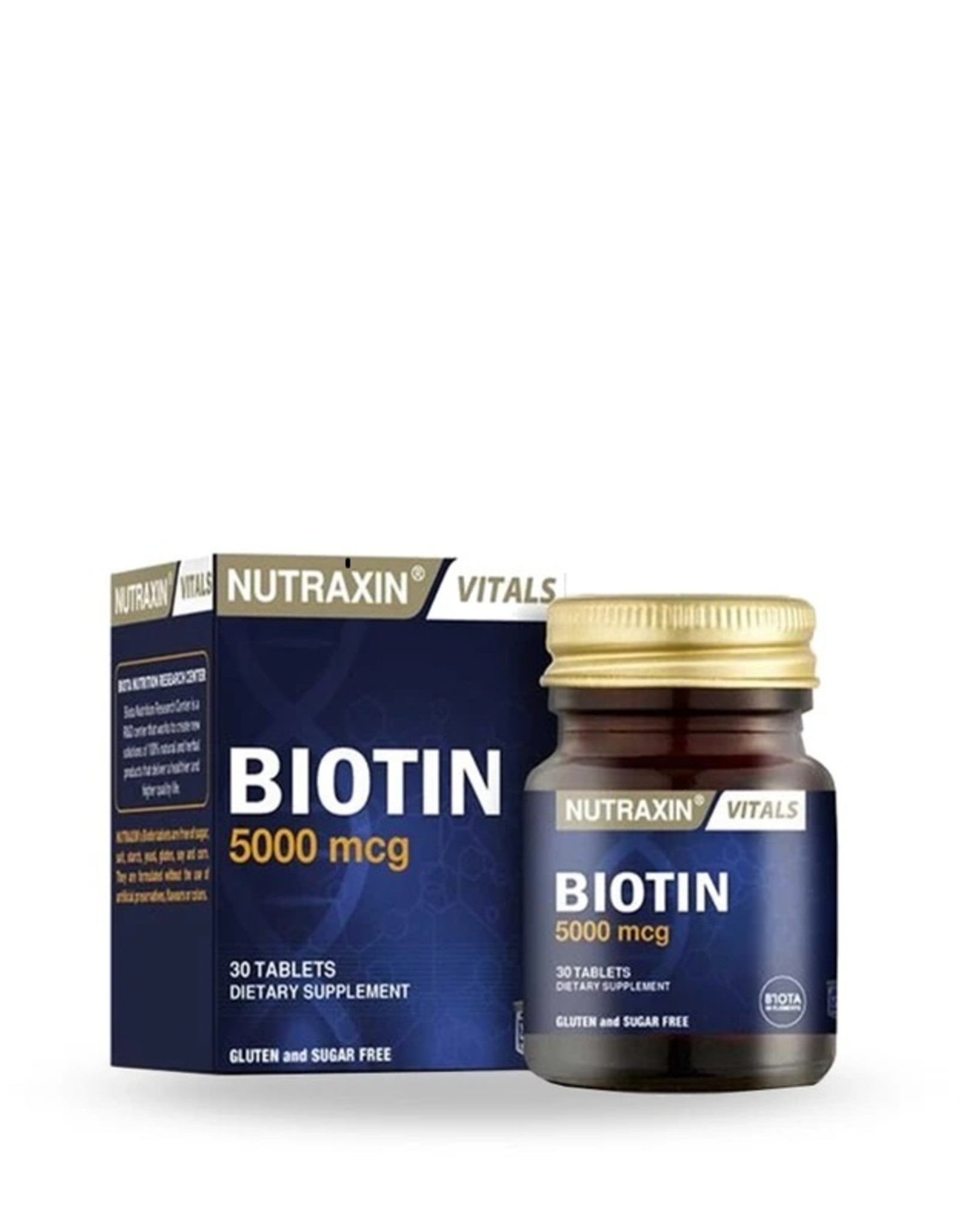 Nutraxin Biota Nutraxin Biotine 5000mcg 30 Tablets