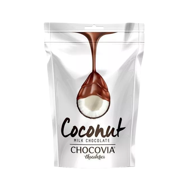 Chocovia  Chocovia Bitter Çikolata Kaplı Kurutulmuş Hindistan Cevizi 120g