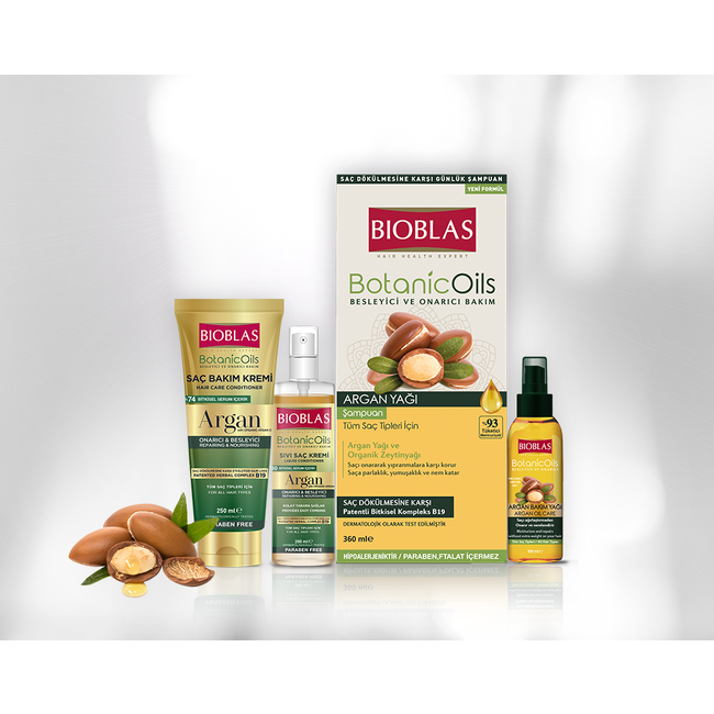 Bioblas Botanic Oils Argan Yağı Sıvı Saç Kremi 200 ml (Tüm Saç Tipleri İçin)
