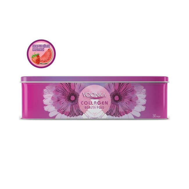 Voonka   Collageen Beauty Plus Aardbei & Watermeloen - 30 Sachets