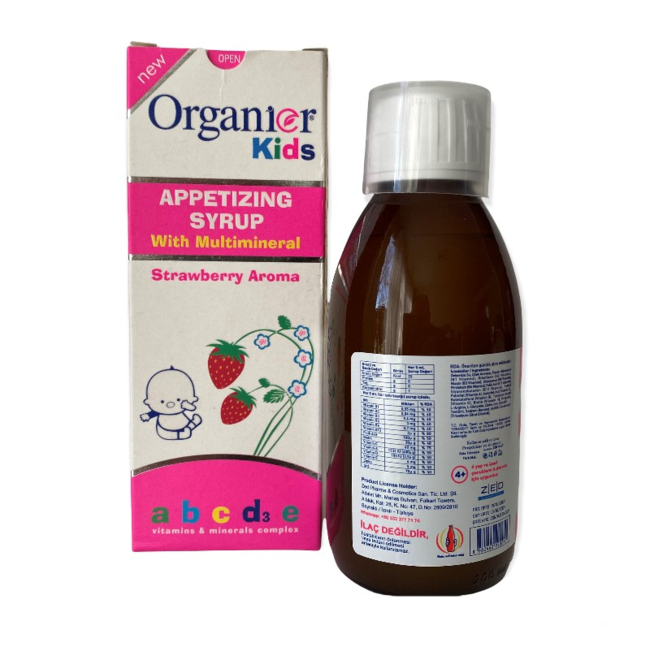 Herbal Drogist Organier Kinder-Appetitsirup mit Erdbeergeschmack für Kinder 200 ml
