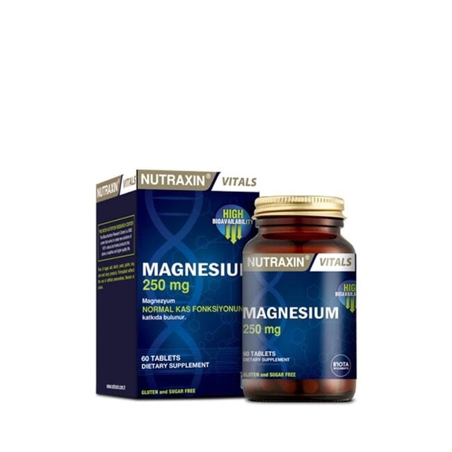 Nutraxin   Magnezyum Sitrat 250 mg 60 Tablet