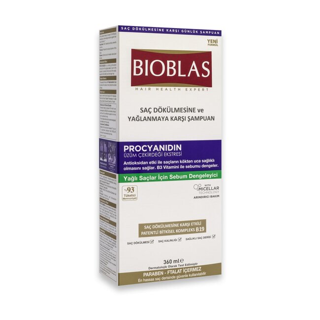 Bioblas Procyanidin Gegen Fettiges Haar Shampoo 360 ml