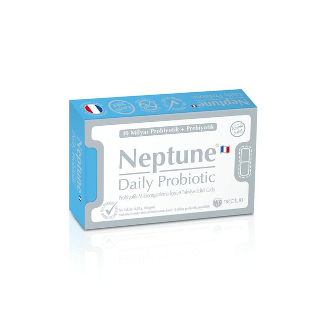 Neptune Neptune Daily Probiotic 30 Kapsül (10 milyar probiyotik + Prebiyotik)