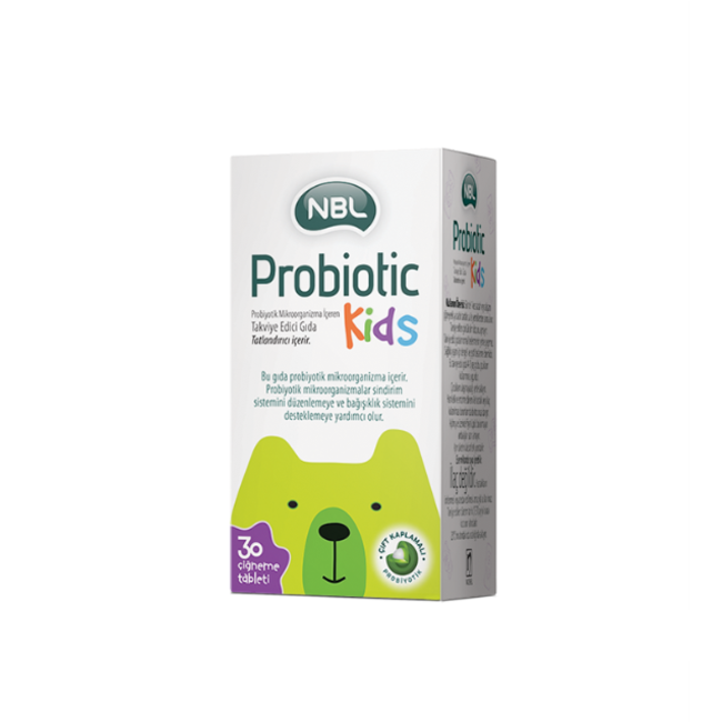 NBL Probiotic Kids 30 Çiğneme Tableti