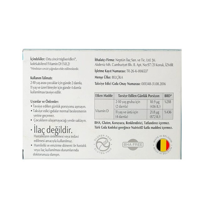 Neptune Neptun Nutrivit Vitamine D Orale Druppels 20 ml