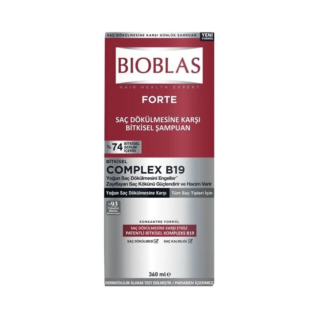 Bioblas Forte şampuan 360 ml (yoğun saç dökülmesine karşı)