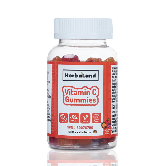 Herbaland Çoçuklar için Vitamin C 60 Gummies