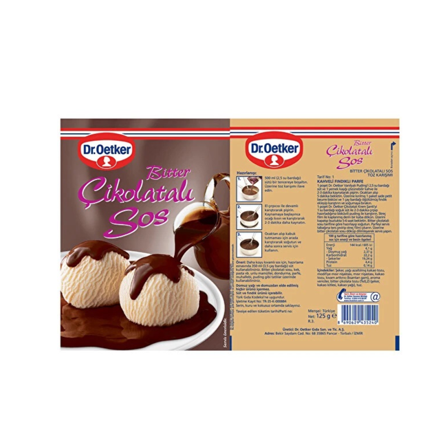Dr Oetker Dr. Oetker Bittere Chocoladesaus 125g