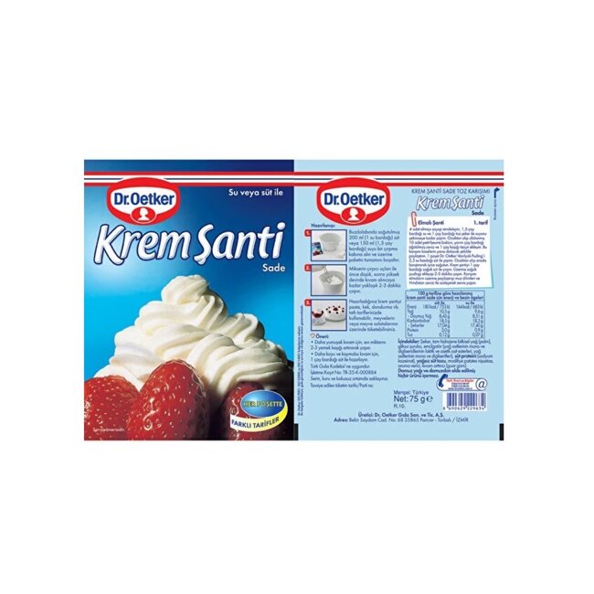 Dr Oetker  Dr. Oetker Slagroom, Whip Cream Stabilizer 75g