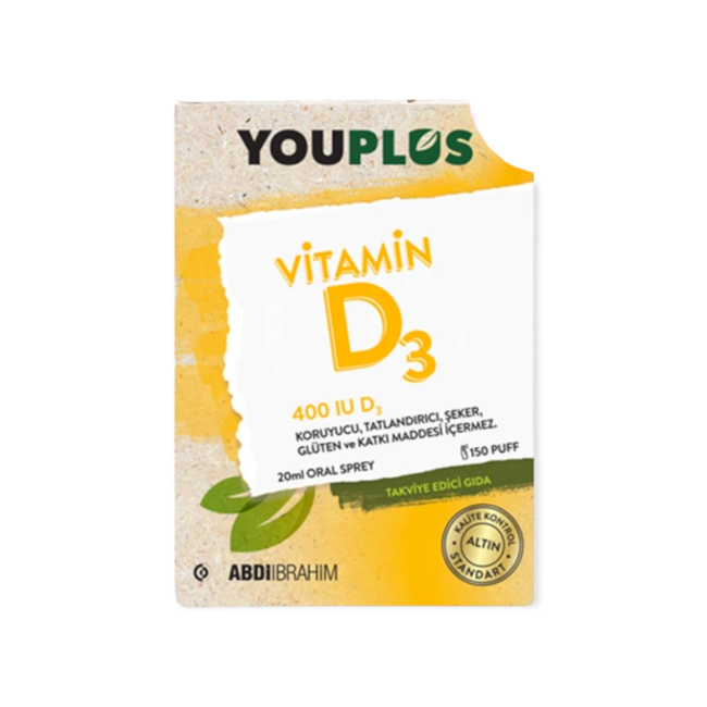 YouPlus  Vitamine D3 400 IE 20 ml orale druppels