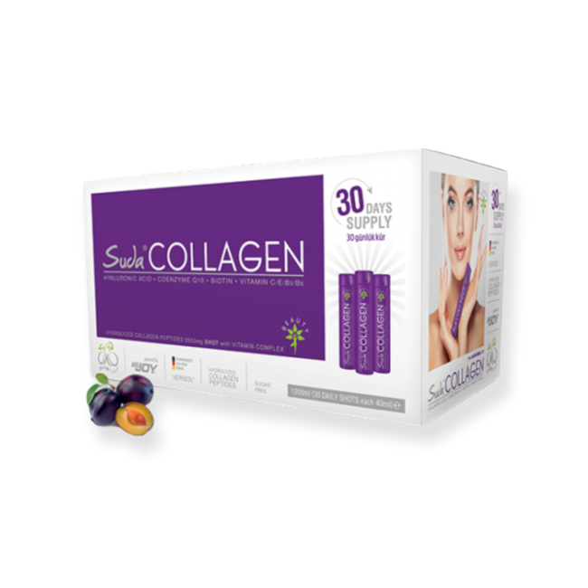 Suda   Collagen mit Pflaumengeschmack 30 Shots x 40 ml