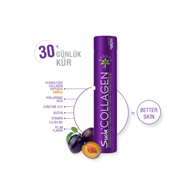 Suda   Collagène au goût de prune 30 Shots x 40 ml