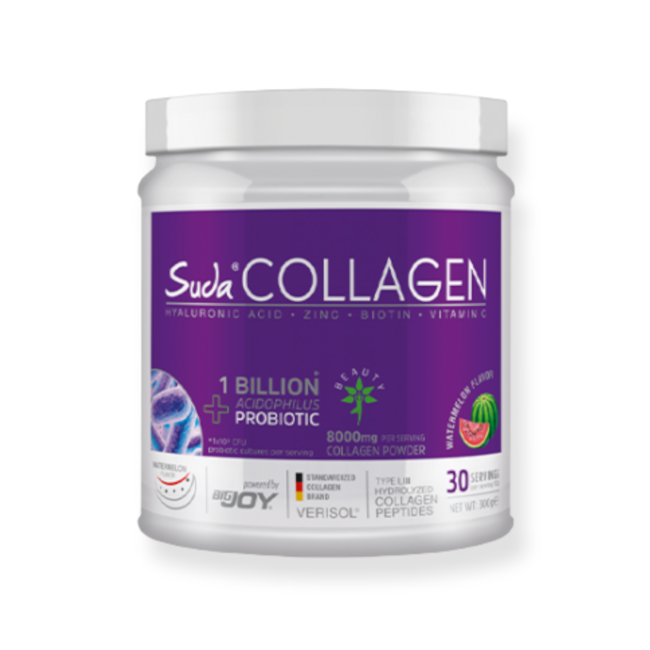 Suda   Kollagen + Probiotika Wassermelonengeschmack Pulver 300g