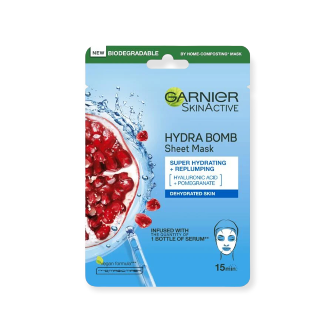 Garnier Garnier SkinActive Hydra Bomb Sheet Mask Gezichtsmasker Droge/Doffe Huid