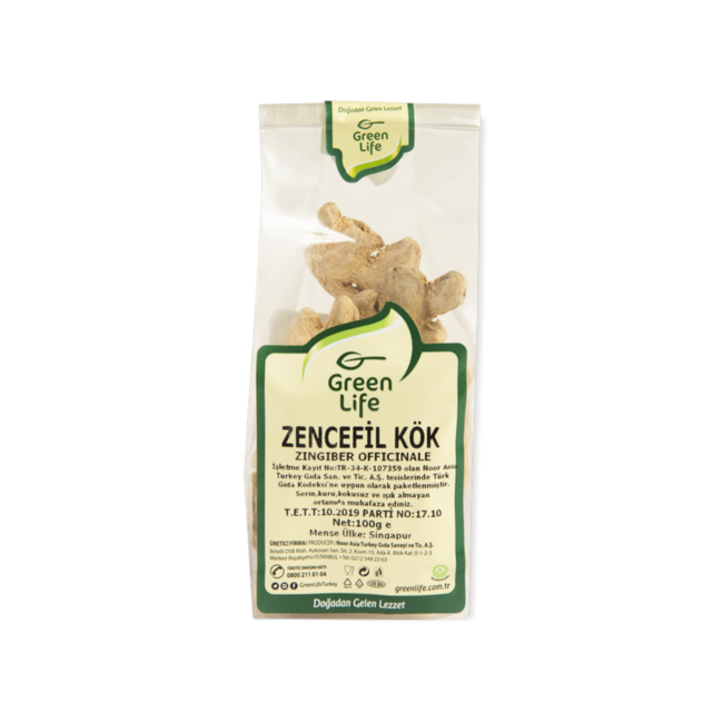 Green Life Doğal Zencefil Kök 100gr