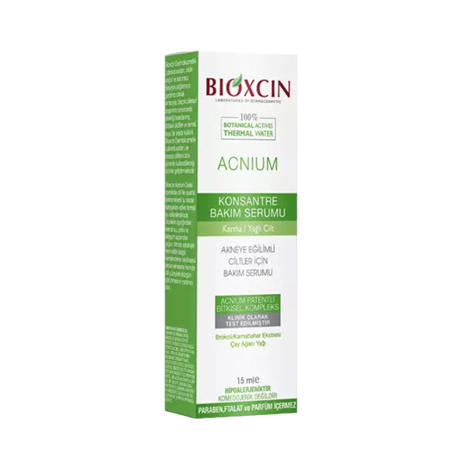 Bioxcin Acnium Konsantre Bakım Serumu 15 ml (Yağlı ve Akneye Eğilimli Ciltler)