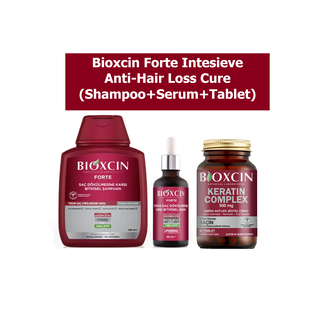 Bioxcin Bioxcin Forte Kit de Cuidado Intensivo (Tabletas + Champú + Sérum)