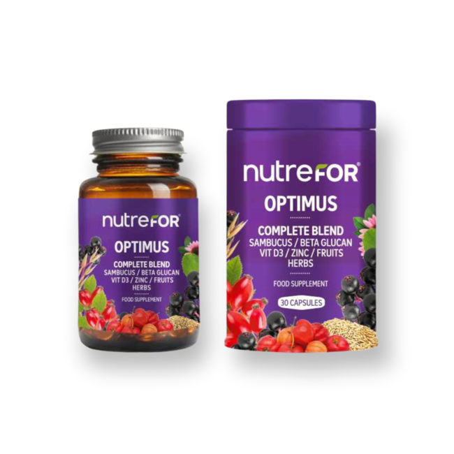 Nutrefor Nutrefor Optimus 30 capsules (Ondersteunt het immuunsysteem)