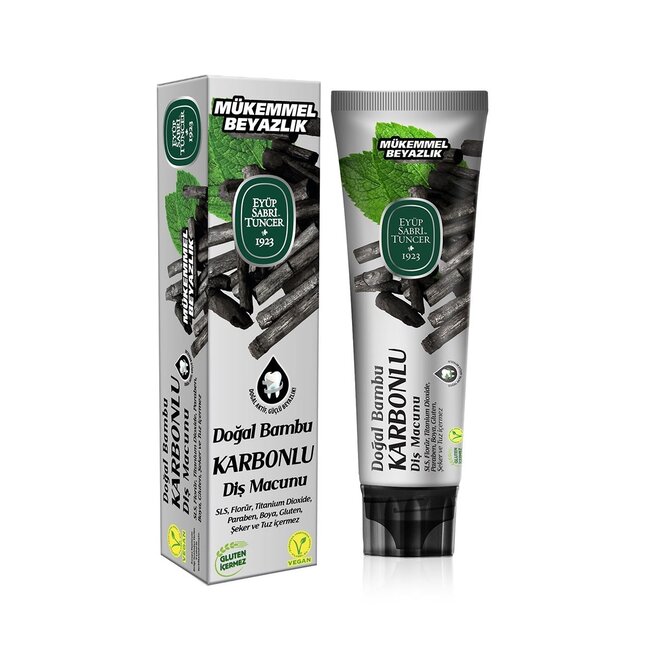 Eyup  Sabri Tuncer Pasta Dental Natural de Bambú con Carbón Activo 75 ml