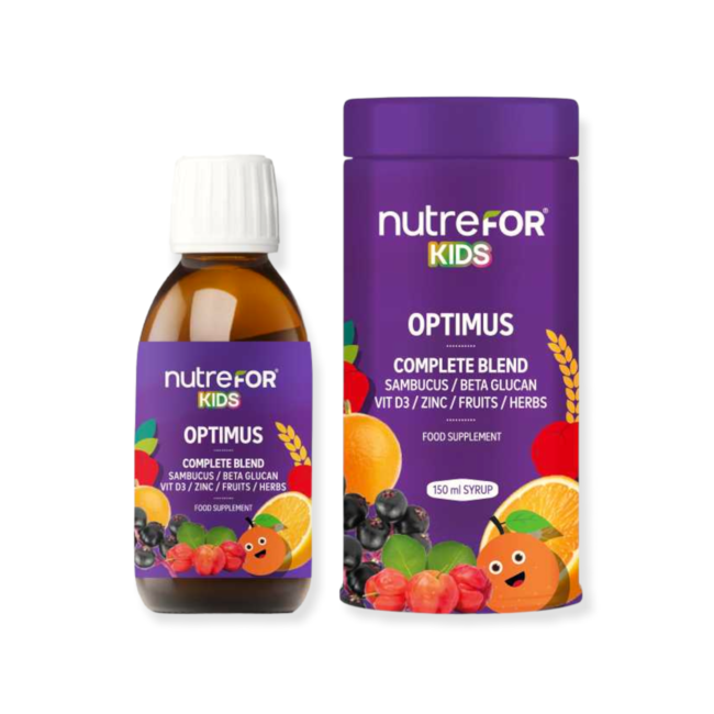 Nutrefor Kids Optimus Şurup 150 ml (Bağışıklık sistemini destekler)