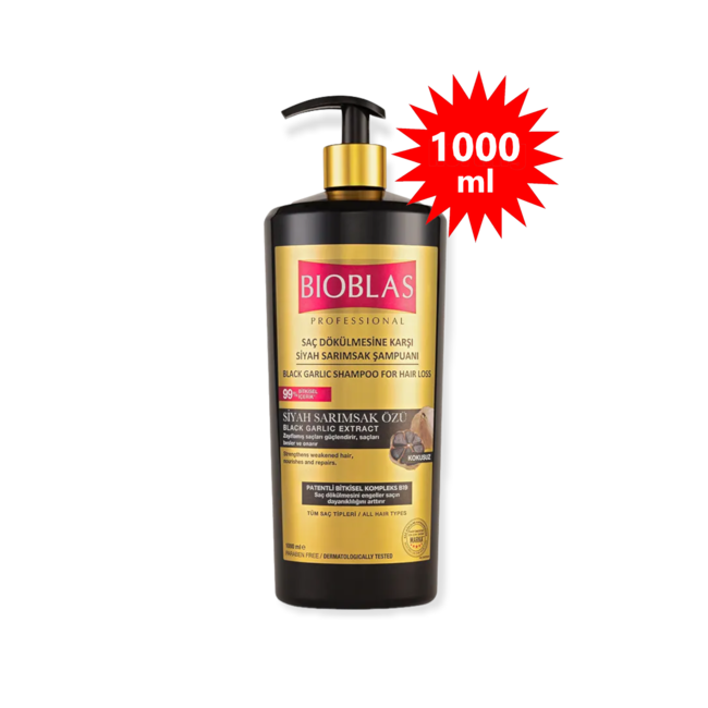 Bioblas Shampooing à l'ail noir 1000 ml