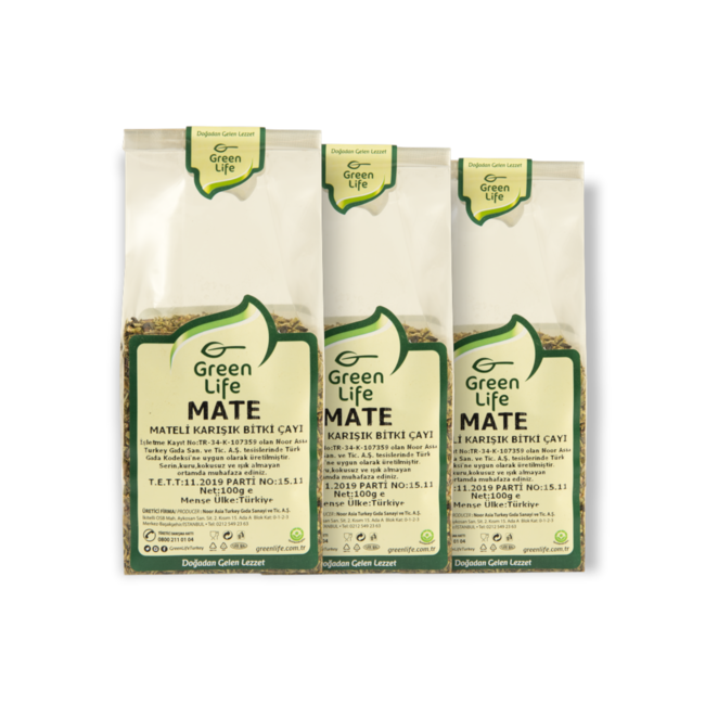 Green Life Natuurlijke Mate gemengde kruidenthee 100g