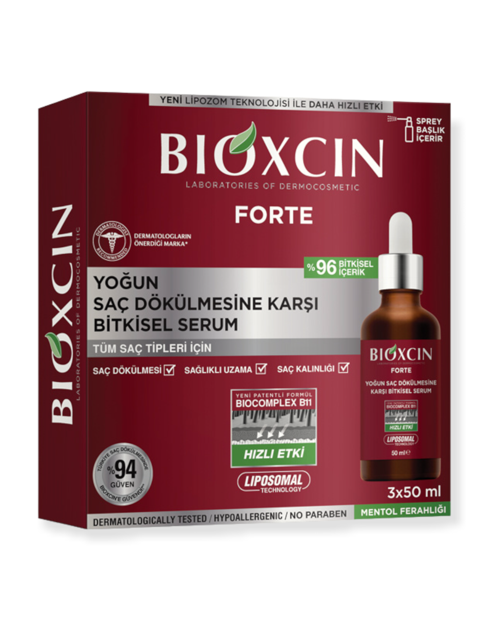 Bioxcin Bioxcin Forte Serum Intensief Anti Haaruitval 3x50ml