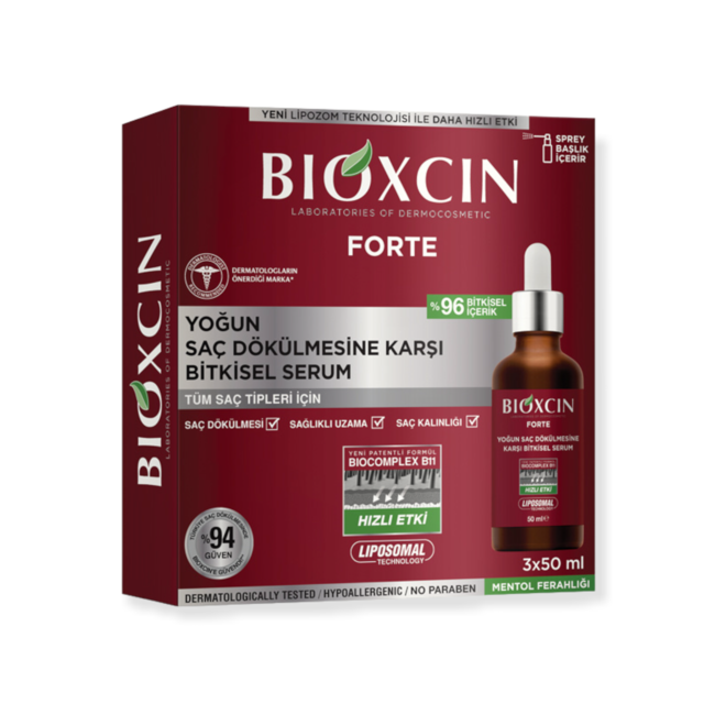 Bioxcin  Forte Serum Yoğun Saç Dökülmesine Karşı 3x50ml