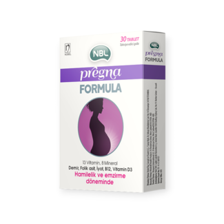 NBL Pregna Formule 30 Comprimés (Vitamines pour Femmes Enceintes)
