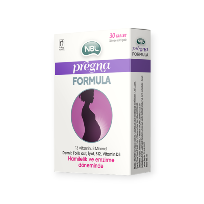 NBL NBL Pregna Formula 30 Tablet (Hamileler için Vitamin)