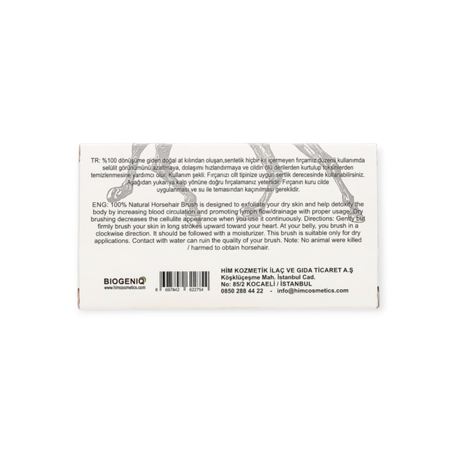 Biogeniq Horsehair Facial and Body Brush