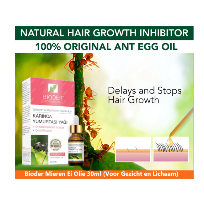 Bioder Ant Egg Oil 30ml (Hair Removal Oil - For Face and Body)