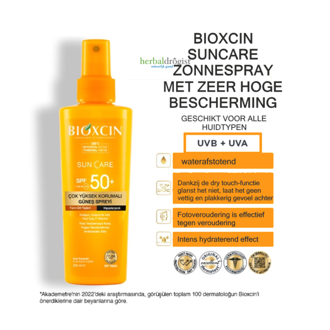 Bioxcin Sun Care Spray Solar SPF 50+ 200 ml | Protección Muy Alta UVA y UVB