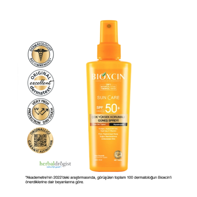 Bioxcin Zonnespray 50+ Factor 200 ml