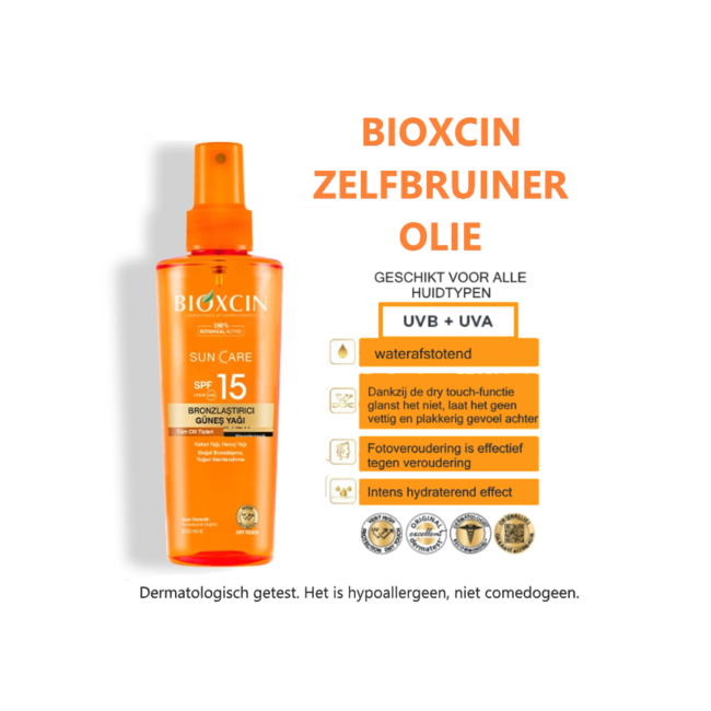 Bioxcin Suncare Selbstbräunungsöl 15 SPF 200 ml