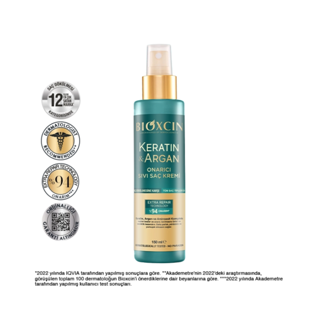 Bioxcin Keratine & Argan Reparatie Vloeibare Conditioner 150 ml