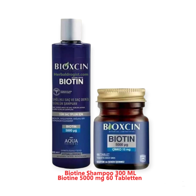 Bioxcin Biotin 5000 mg 60 Tablet + Biotin Şampuan 300 ml