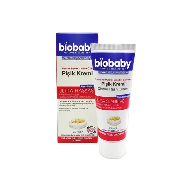 Biobaby Huiduitslag Crème voor Gevoelige Babyhuid 75 ml
