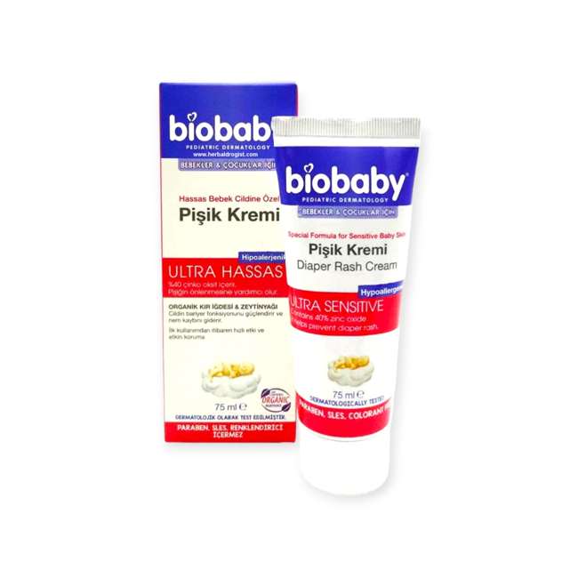Biobaby Huiduitslag Crème voor Gevoelige Babyhuid 75 ml