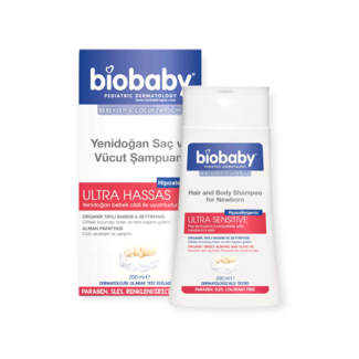 Biobaby Ultra Gevoelige  Haar- en Lichaamsshampoo 200ml