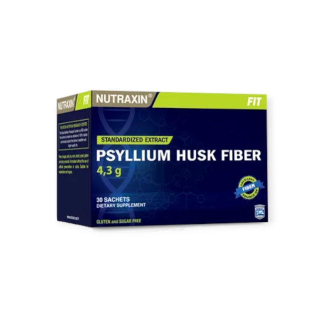 Nutraxin   Psyllium Husk Fiber 30 Sachet (Containment-Darmgezondheid)