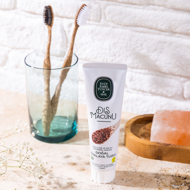Eyup  Sabri Tuncer Pasta de Dientes con Sal del Himalaya  90 ml – Cuidado Bucal Natural Sin Flúor