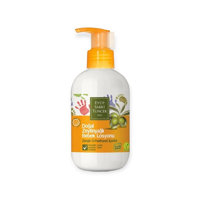 Eyup  Sabri Tuncer Huile de bébé à l'huile d'olive naturelle 280 ml + Lotion pour bébé 280 ml