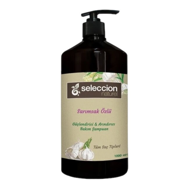 Seleccion Naturel Naturel Knoflook Shampoo 1000ml (alle haartypes)