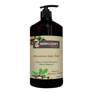 Seleccion Naturel Seleccion Doğal Macadamia Özlü Şampuan 1000ml (boyalı ve yıpranmış saçlar için)