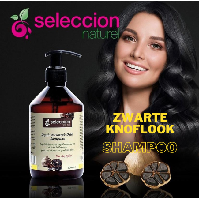 Seleccion Naturel Naturel Forte Zwarte Knoflook Shampoo 1000ml (tegen haaruitval)